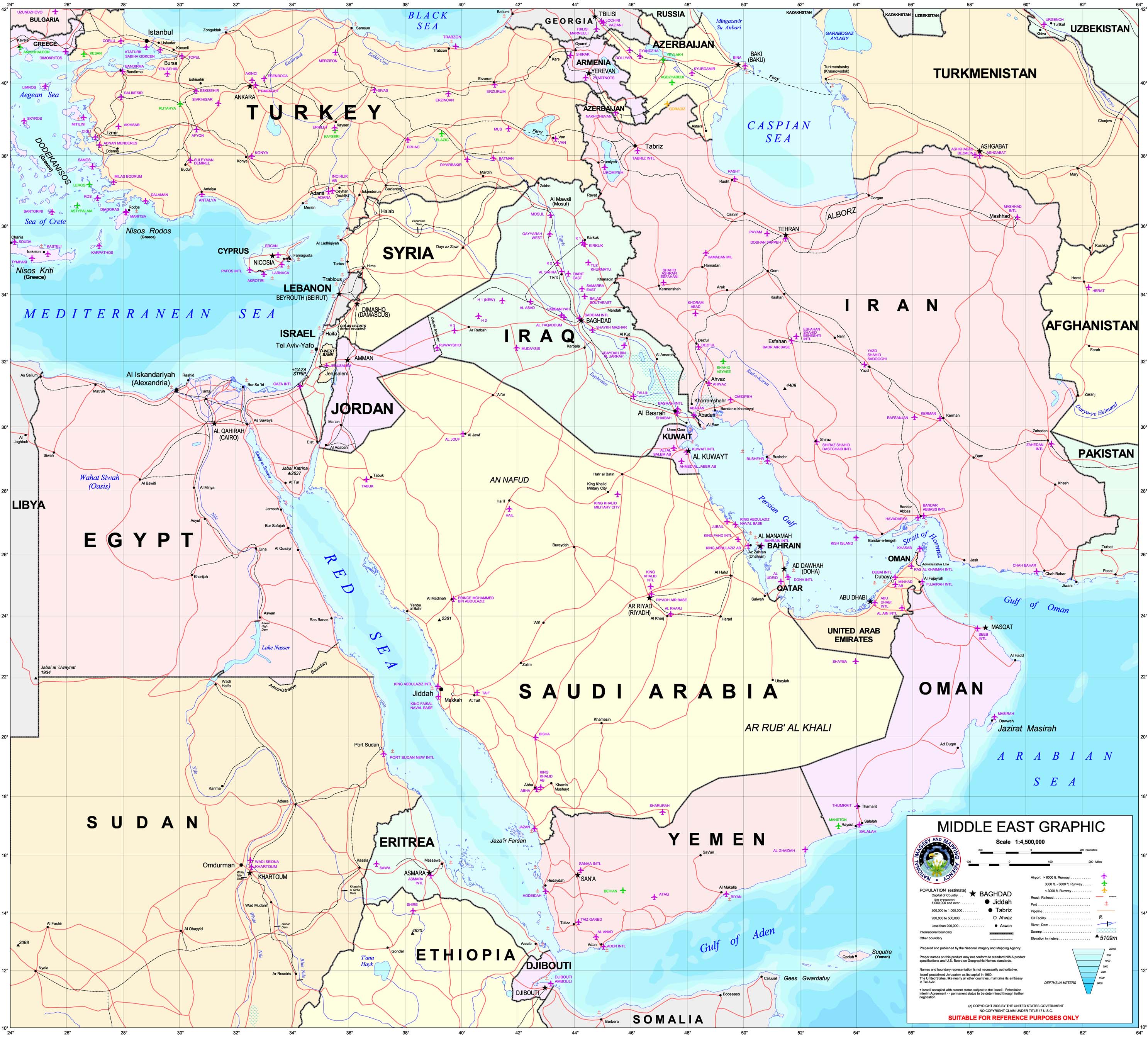 middle east map google: on the Middle East.